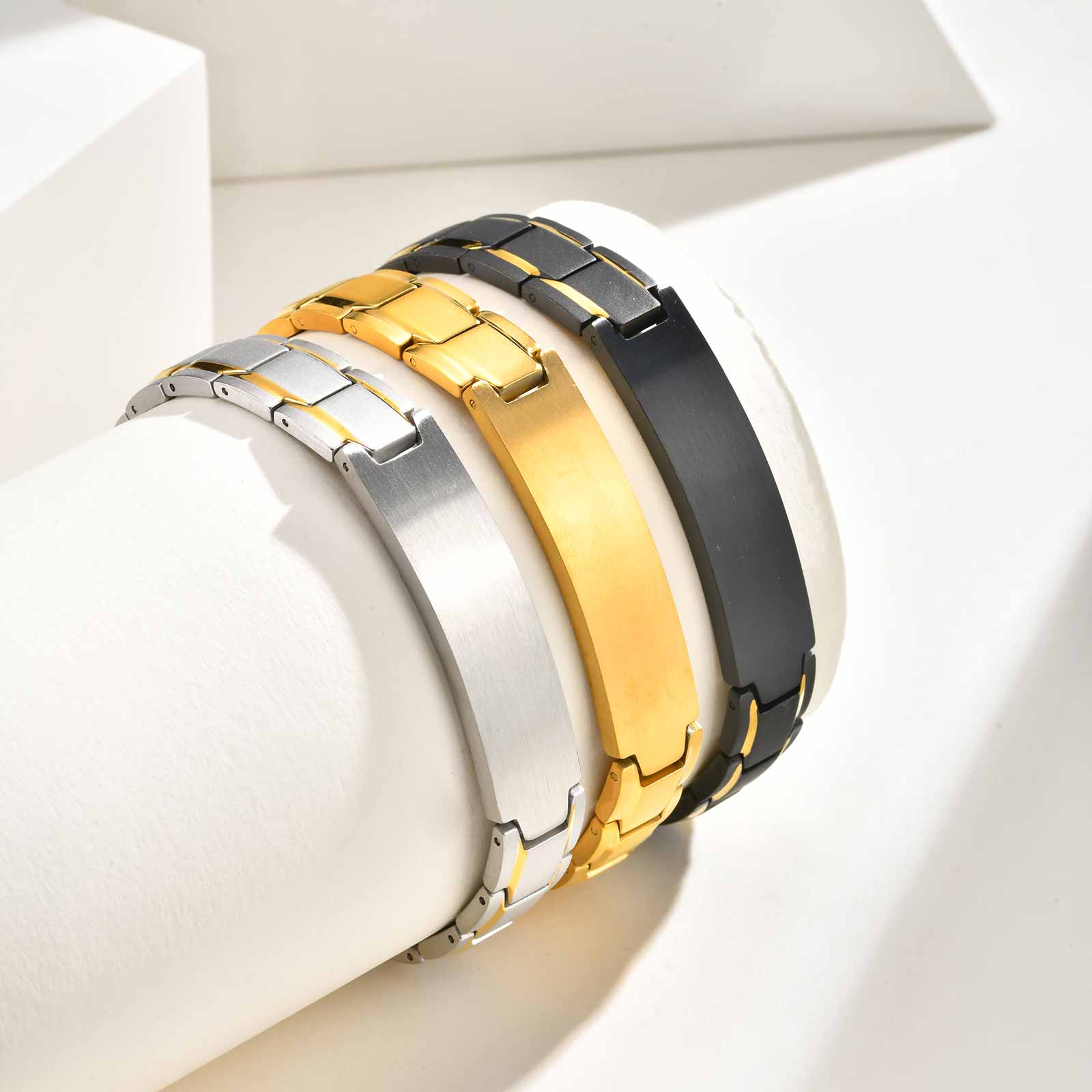 Jewelry Watches For Men - Браслет с гравировкой текста на заказ