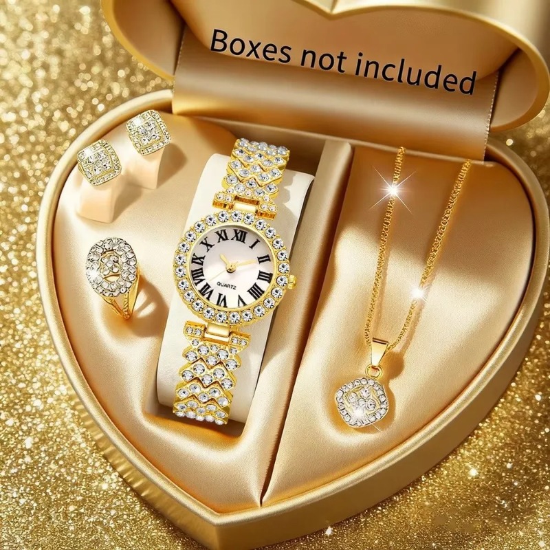 Jewelry Watches Luxury - Роскошный женский комплект украшений с кристаллами: