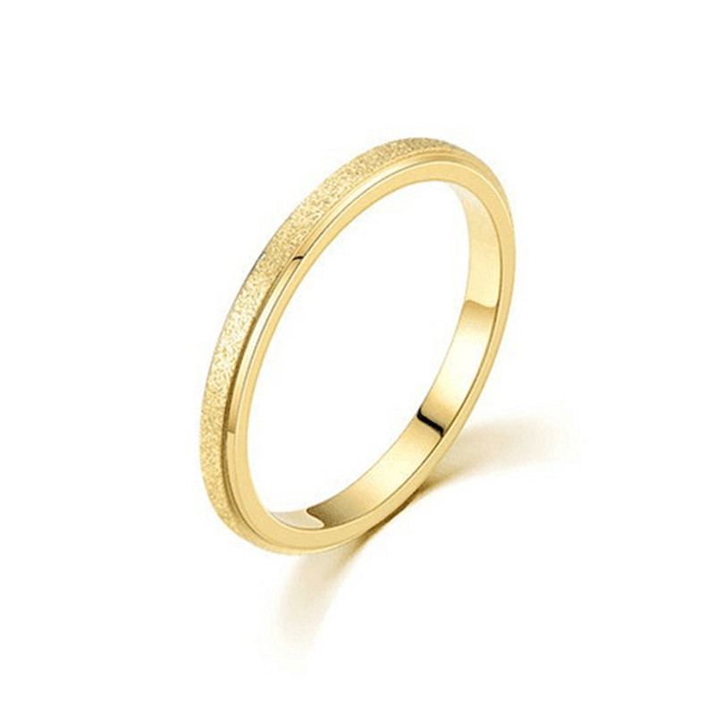 Minimalist Ring Stackable - Модное минималистичное матовое тонкое штабелируемое кольцо