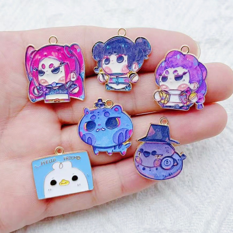 Drop Earrings - 10 шт. мультяшных аниме-подвесок в виде