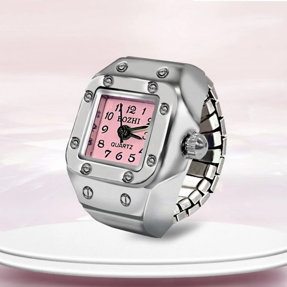 Jewelry Watches For Men - Креативные кольцевые часы с квадратным циферблатом,