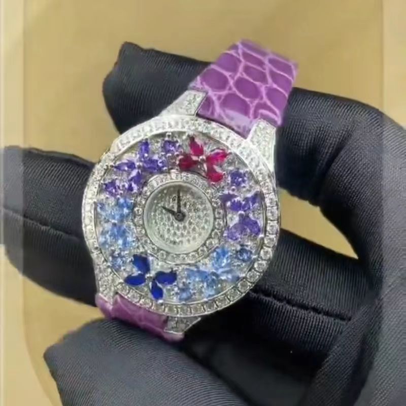 Jewels In Quartz Watches - Роскошные красочные женские часы с цветными