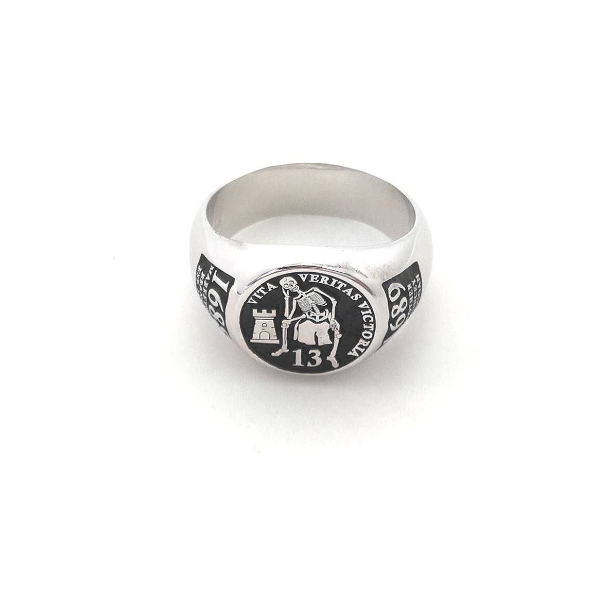 Кольцо с круглым верхом и грав – обзор и цена Mens Signet Ring