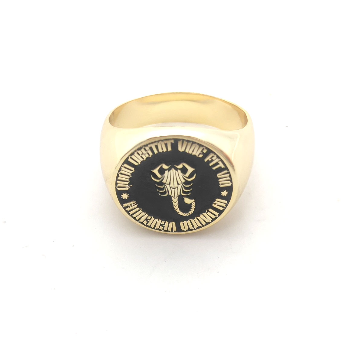 Кольцо с круглым верхом и грав – обзор и цена Mens Signet Ring
