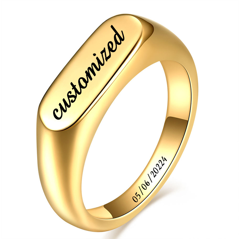 Кольца-знаки из нержавеющей ст – обзор и цена Mens Signet Ring