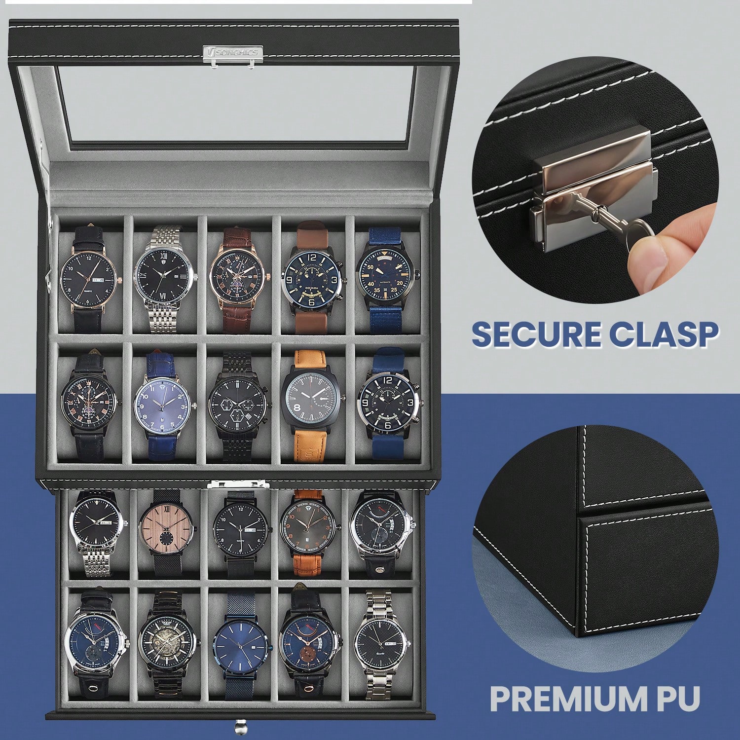 Коробка для часов на 20 отделе – обзор и цена Jewelry Watches For Men