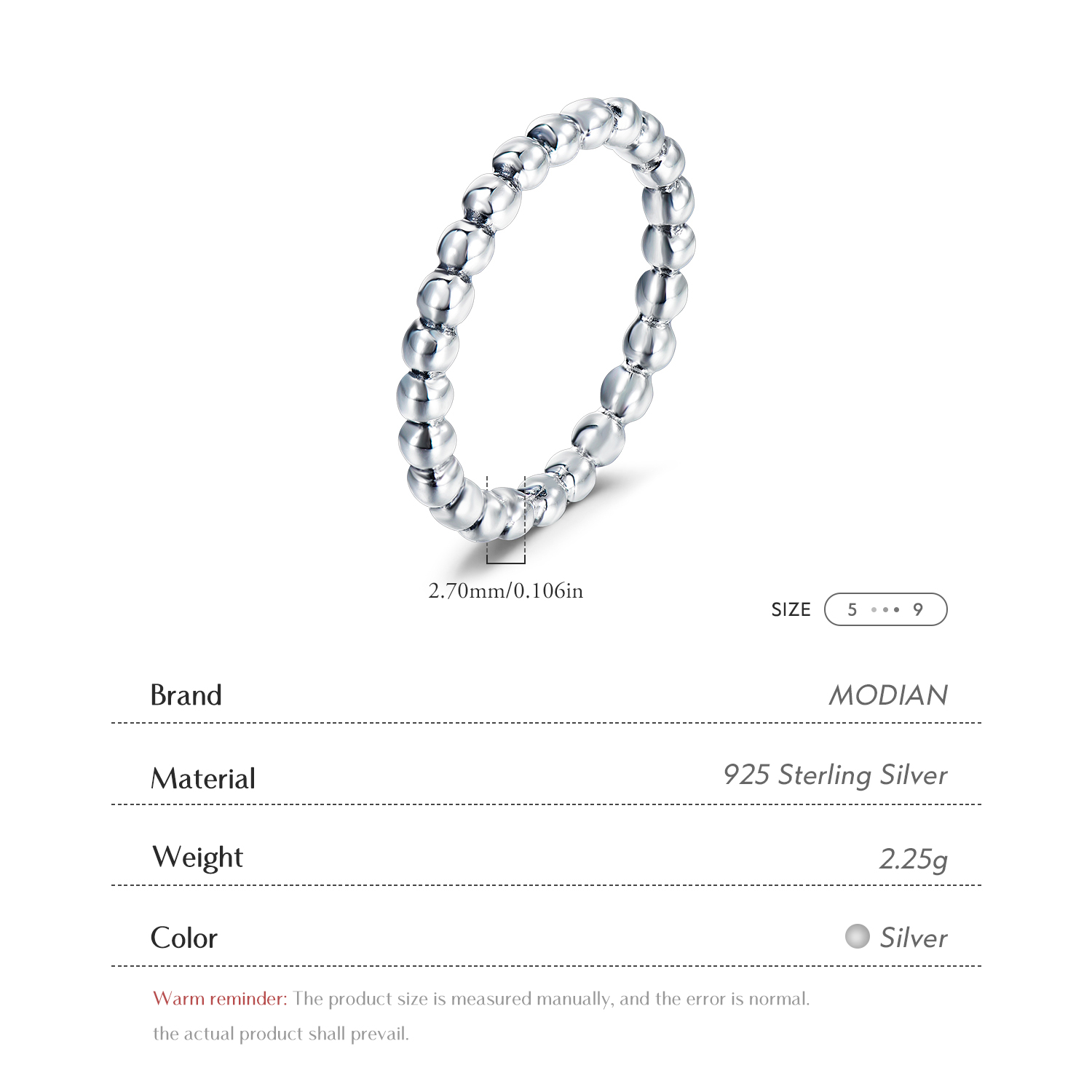 Женское кольцо Modian в минима – обзор и цена Minimalist Ring Stackable