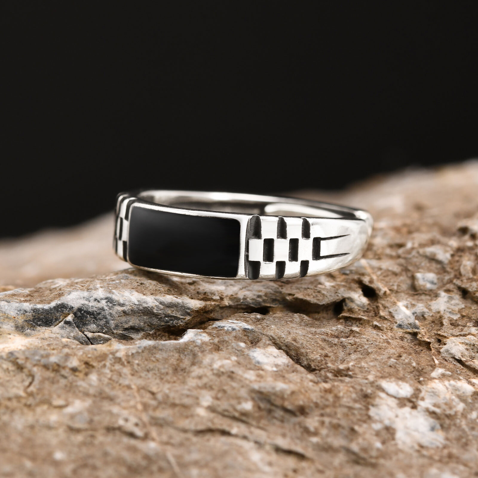 Мужские открытые кольца Vnox,  – обзор и цена Mens Signet Ring