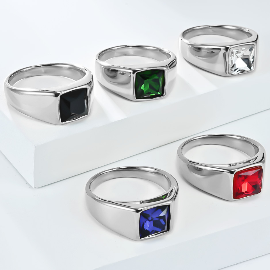 Кольцо-печатка из нержавеющей  – обзор и цена Mens Signet Ring