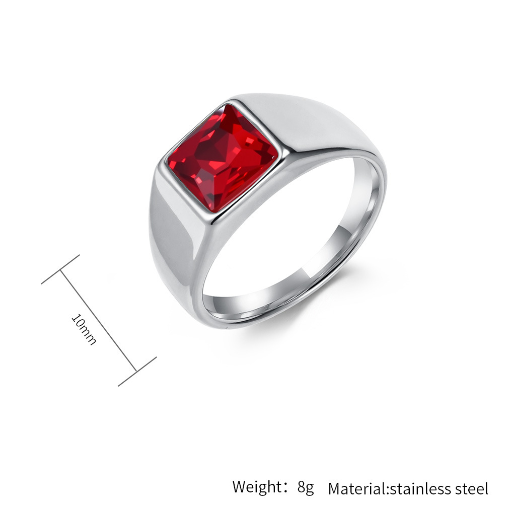 Кольцо-печатка из нержавеющей  – обзор и цена Mens Signet Ring