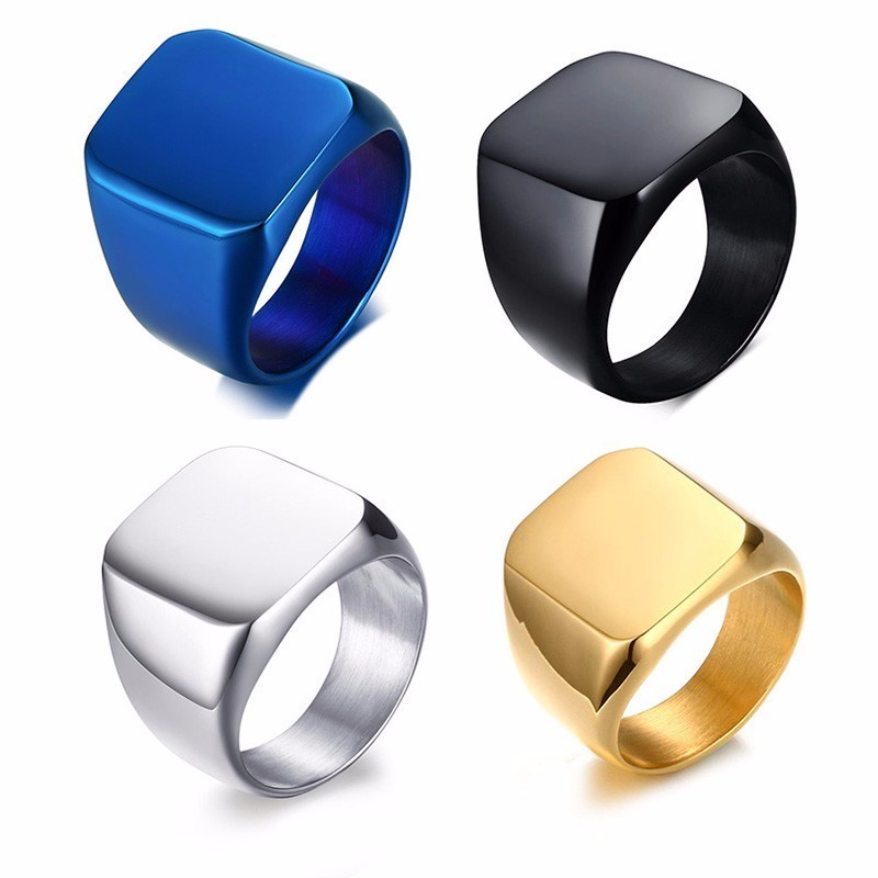 Мужское кольцо в виде знака из – обзор и цена Mens Signet Ring