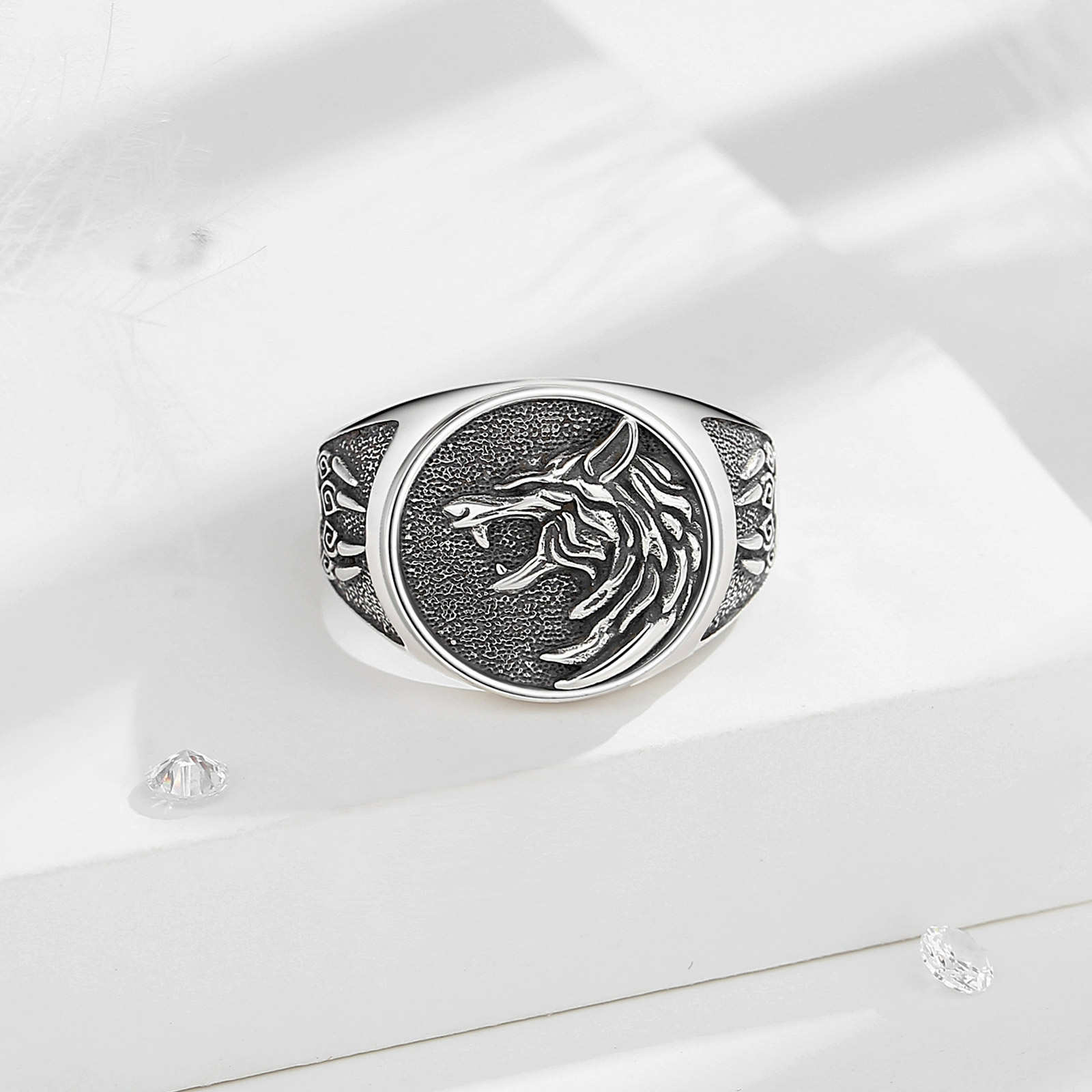 Eudora 925 пробы серебристое р – обзор и цена Mens Signet Ring