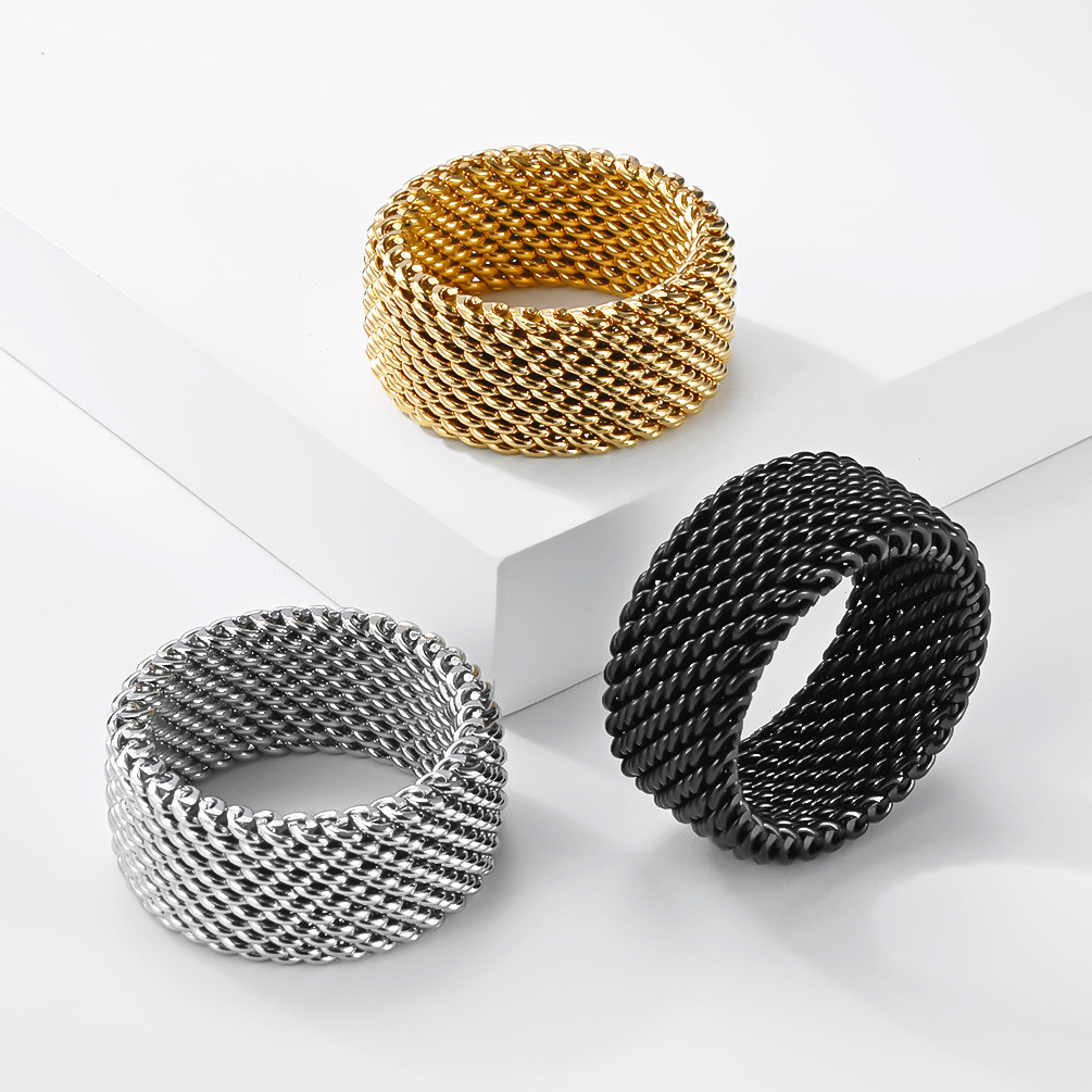 Модные плетеные кольца из нерж – обзор и цена Minimalist Ring Stackable