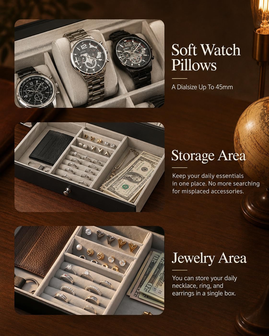 Органайзер для часов для мужчи – обзор и цена Jewelry Watches For Men