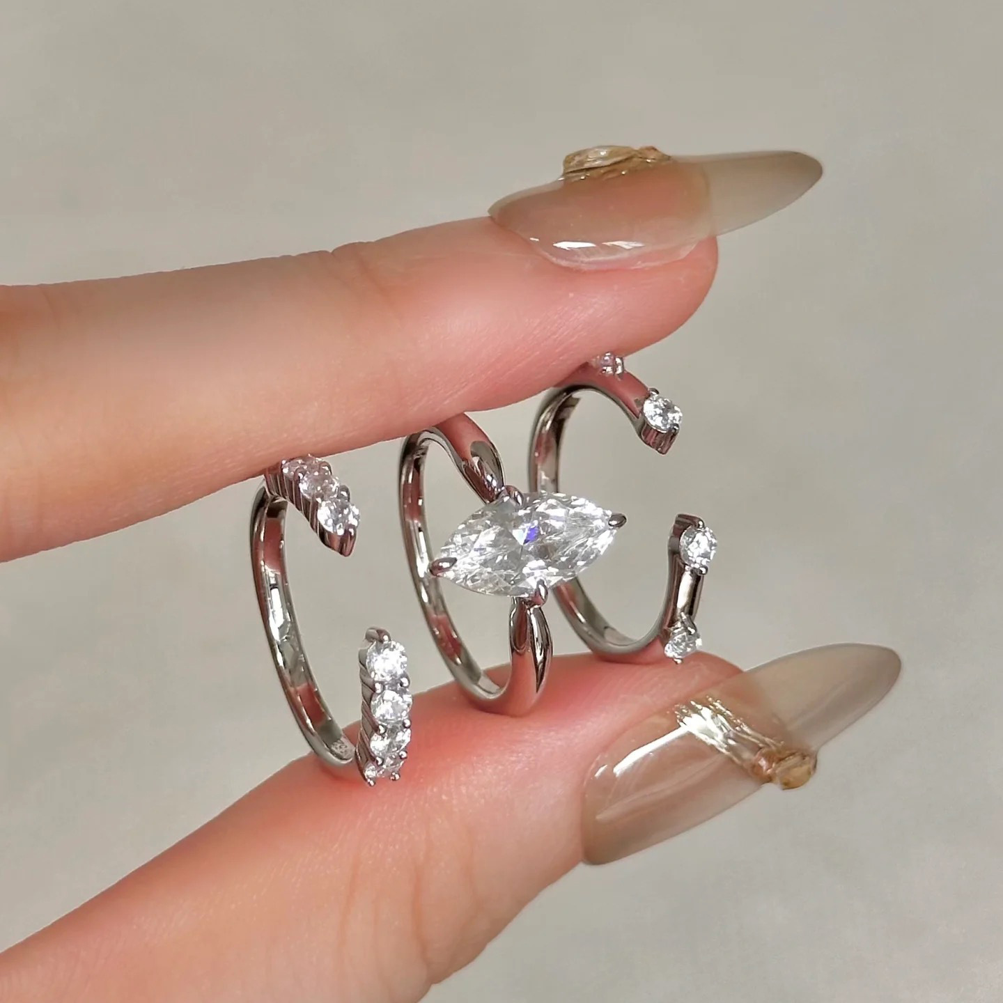 Минималистичные кольца «три в  – обзор и цена Minimalist Ring Stackable